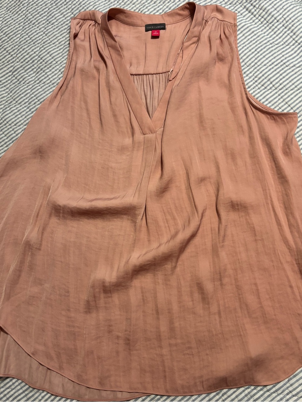 Vince Camuto Sleeveless V-Neck Camisole in Dusty Rose